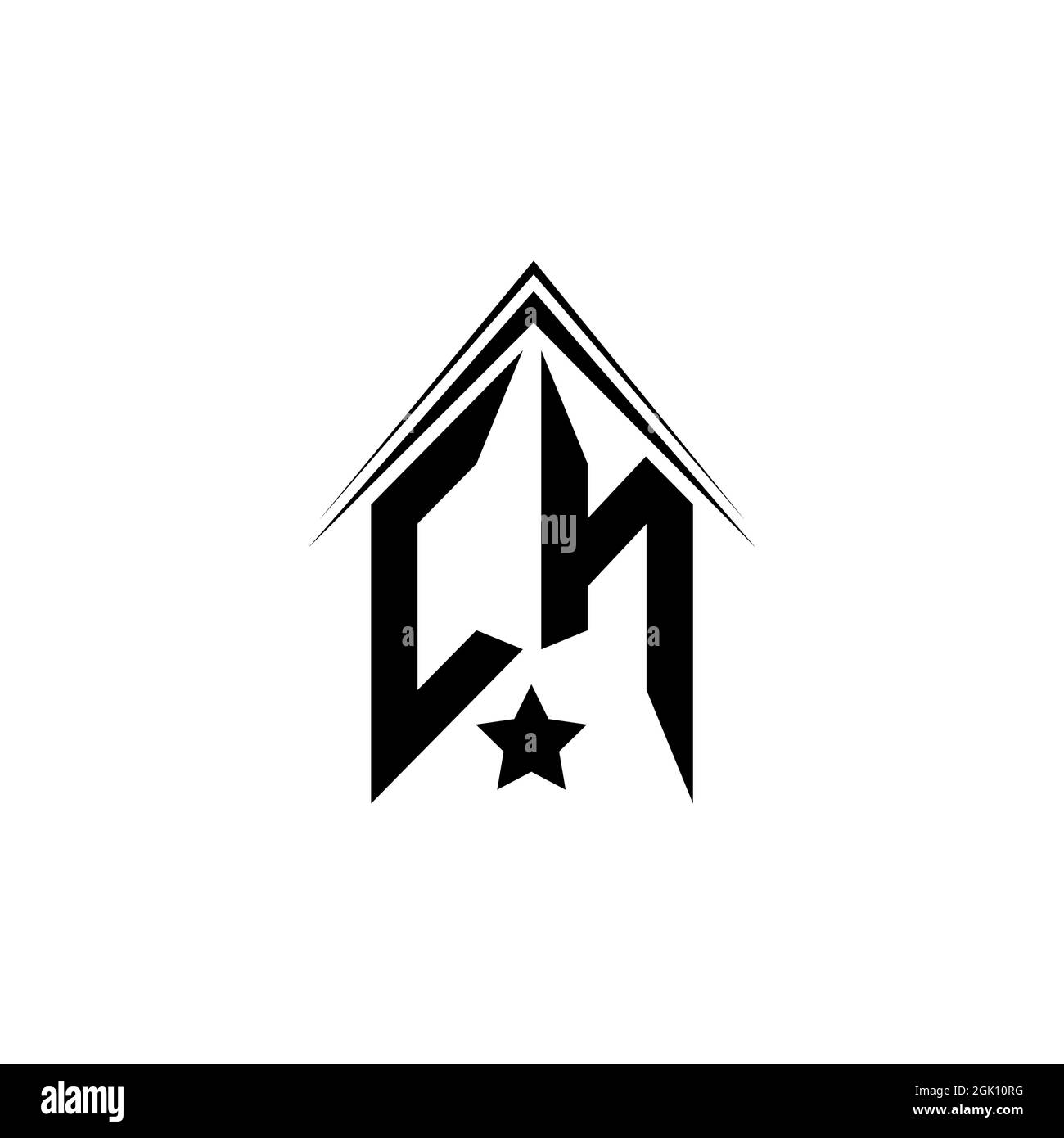 Initial CN logo design with Shape style, Logo business branding Stock ...