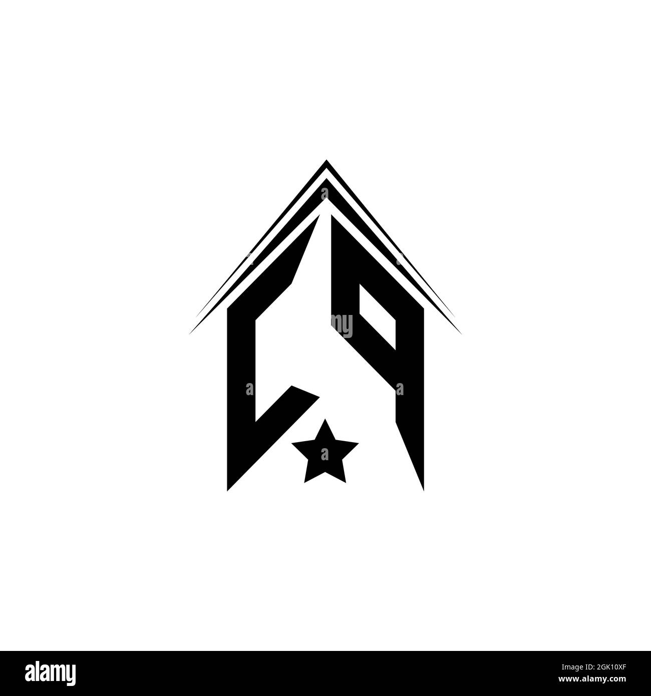 Initial CP logo design with Shape style, Logo business branding Stock ...