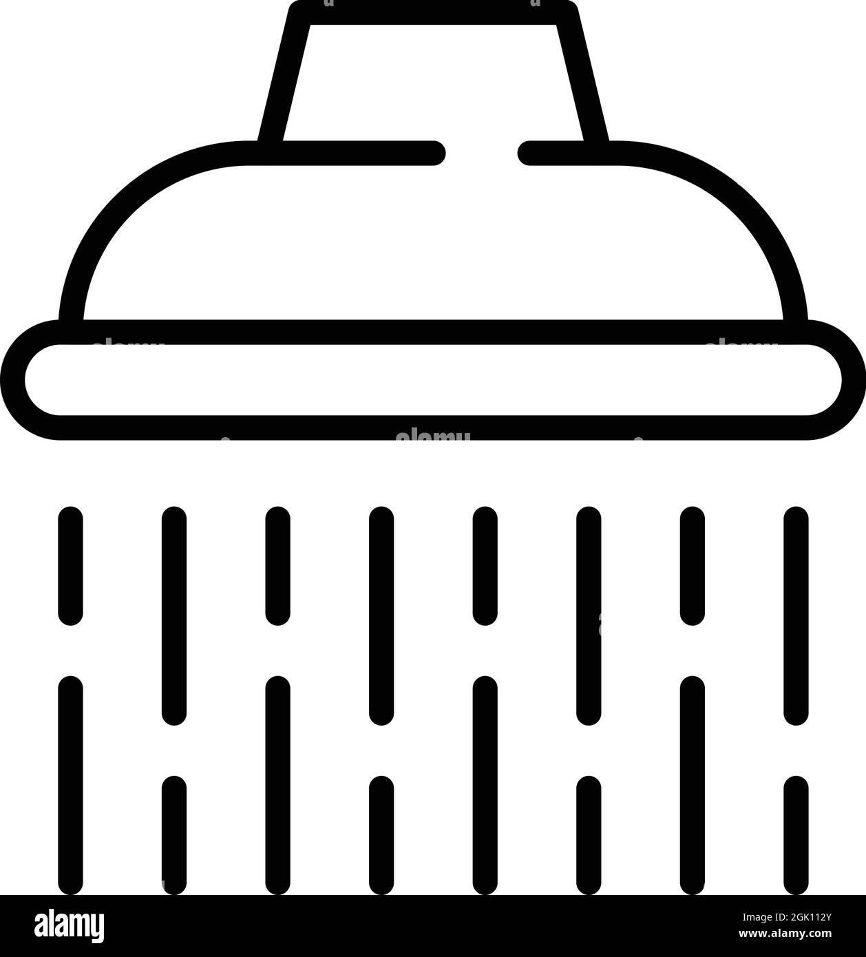 Shower cap icon outline vector. Water head. Bathroom wash Stock Vector ...