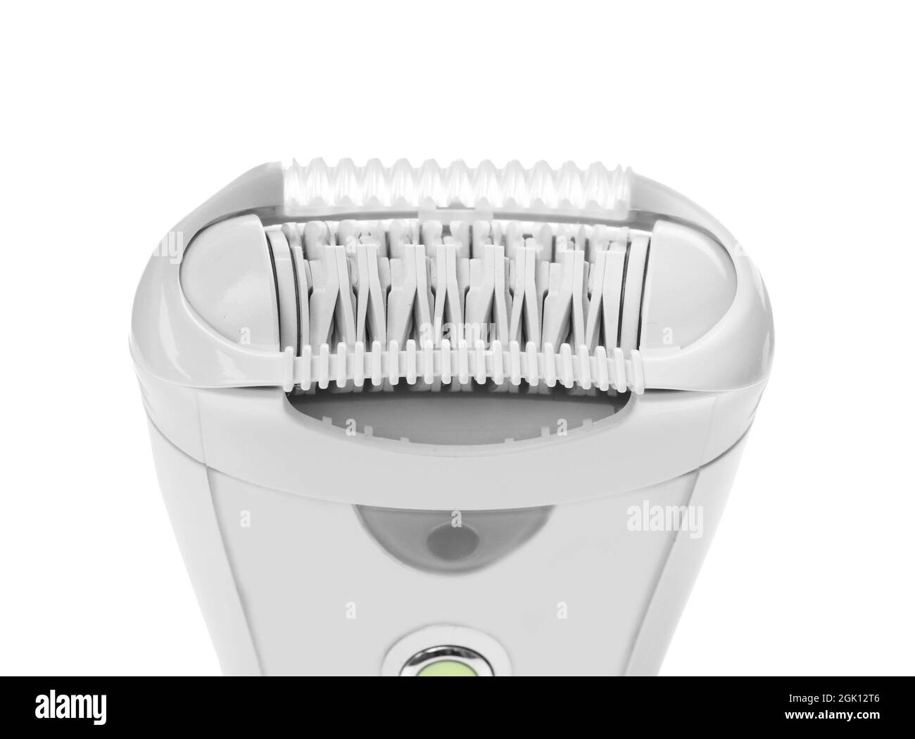 Modern epilator on white background, closeup Stock Photo Alamy