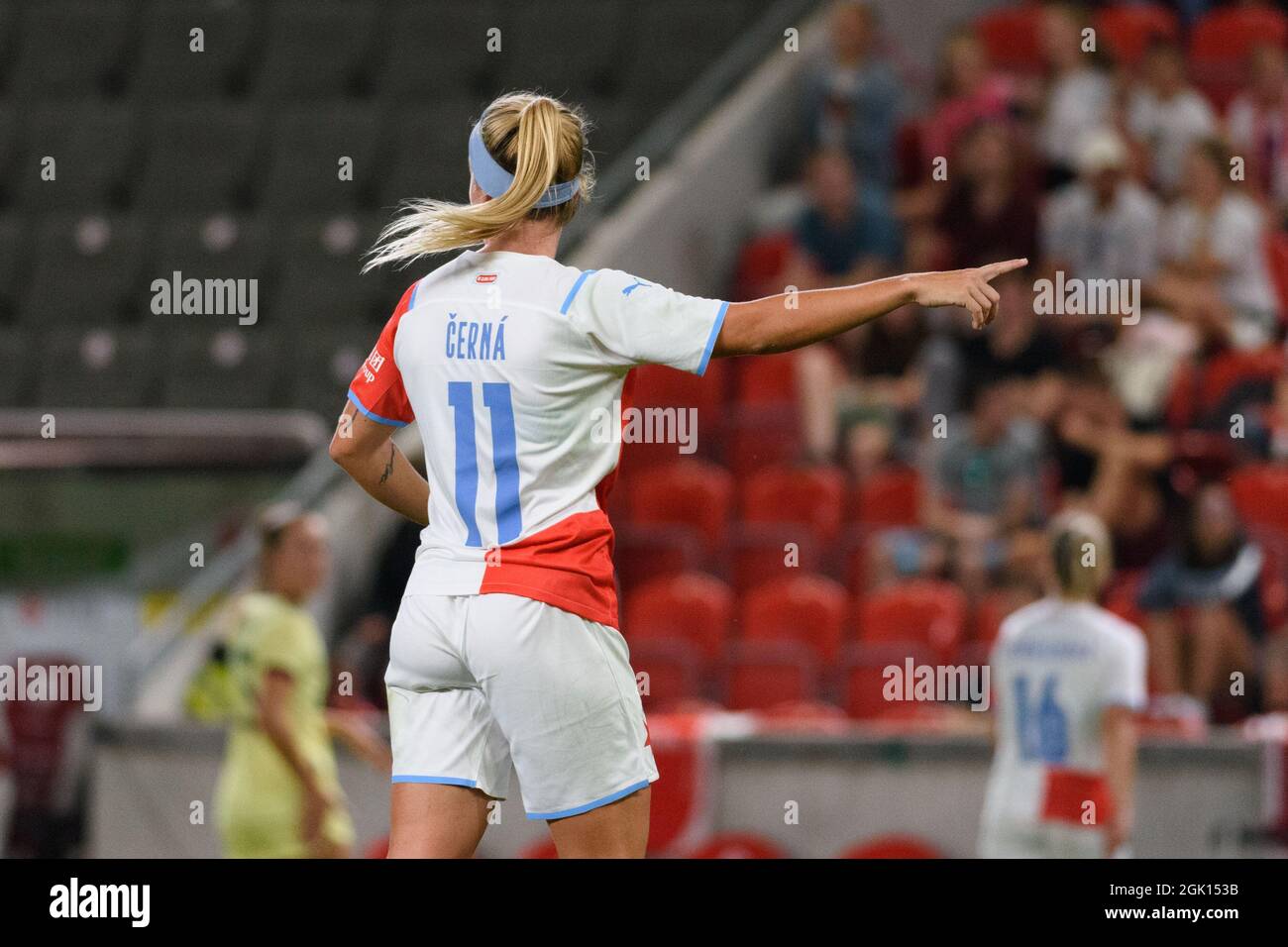 Prague, Czech Republic. 09th Sep, 2021. Kristyna Ruzickova (8 Slavia Prague)  during the Uefa Women's Champions League match between Slavia Prague and  Arsenal at Sinobo Stadium, Czech Republic. Credit: SPP Sport Press