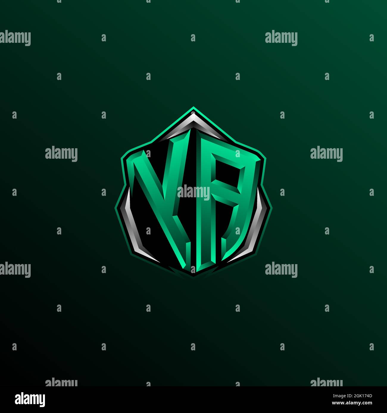 Initial YA logo design, Initial YA logo design with Shield style, Logo for game, esport, community or business. Stock Vector