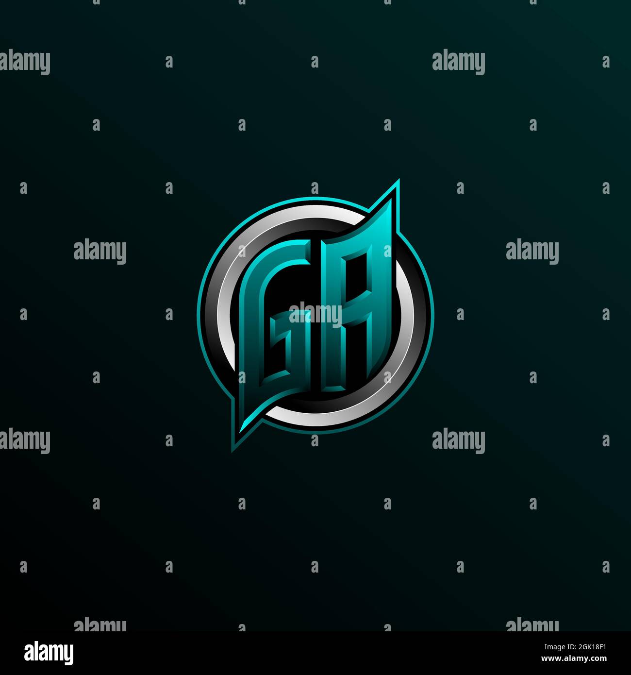 Initial GA logo design, Initial GA logo design with Circle style, Logo