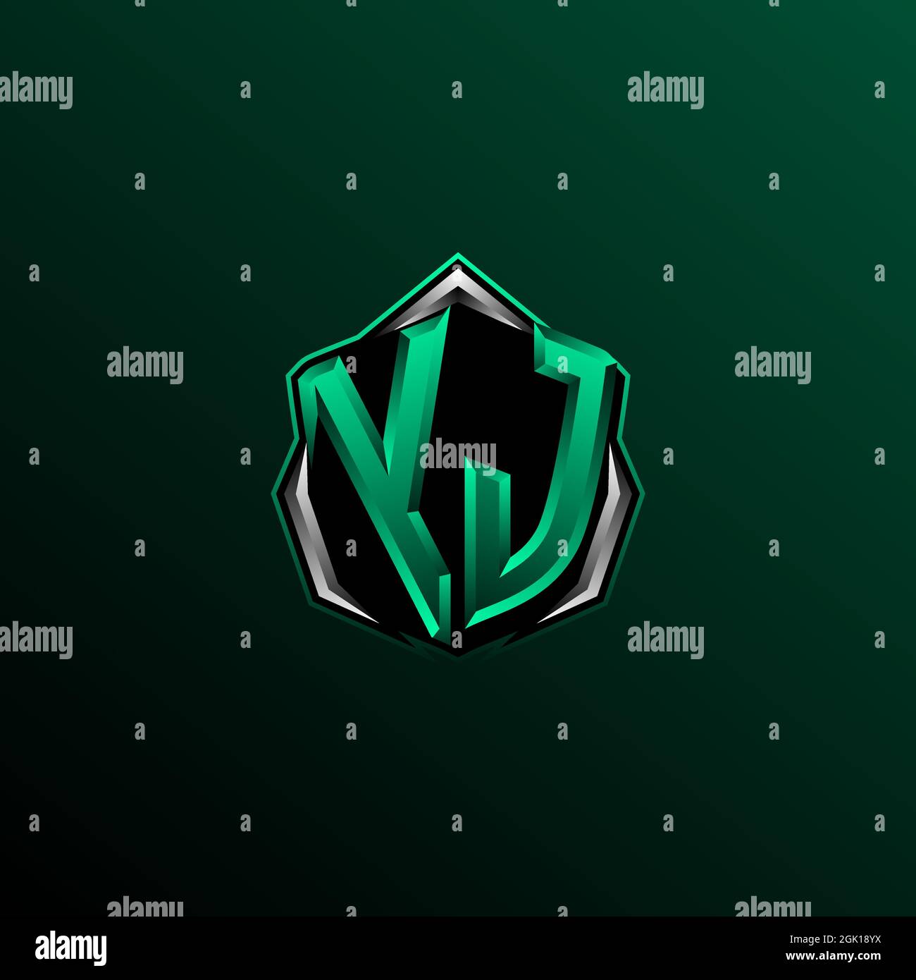 Yj gaming letters Stock Vector Images - Alamy
