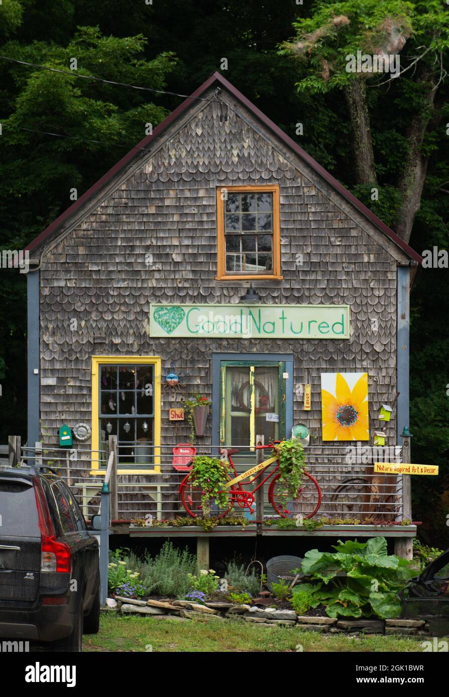Quaint shop in Liberty, Maine Stock Photo Alamy