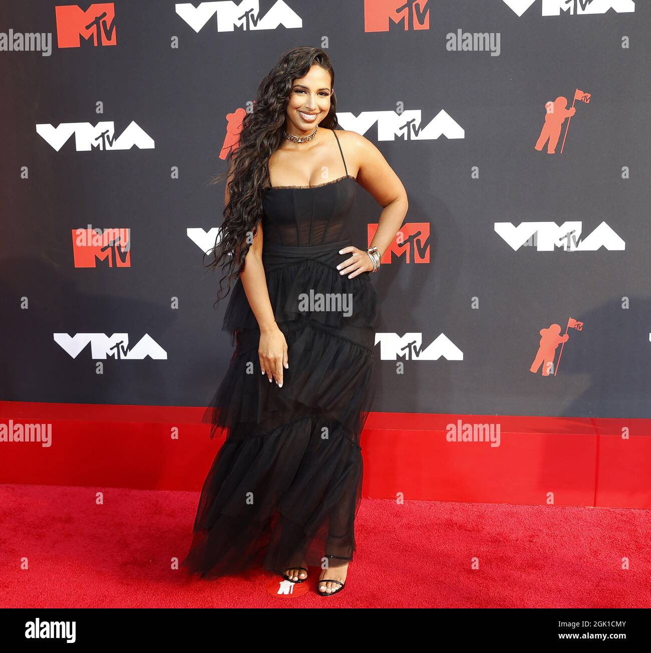 New York, United States. 12th Sep, 2021. Pre-shpw host Nessa Diab ...