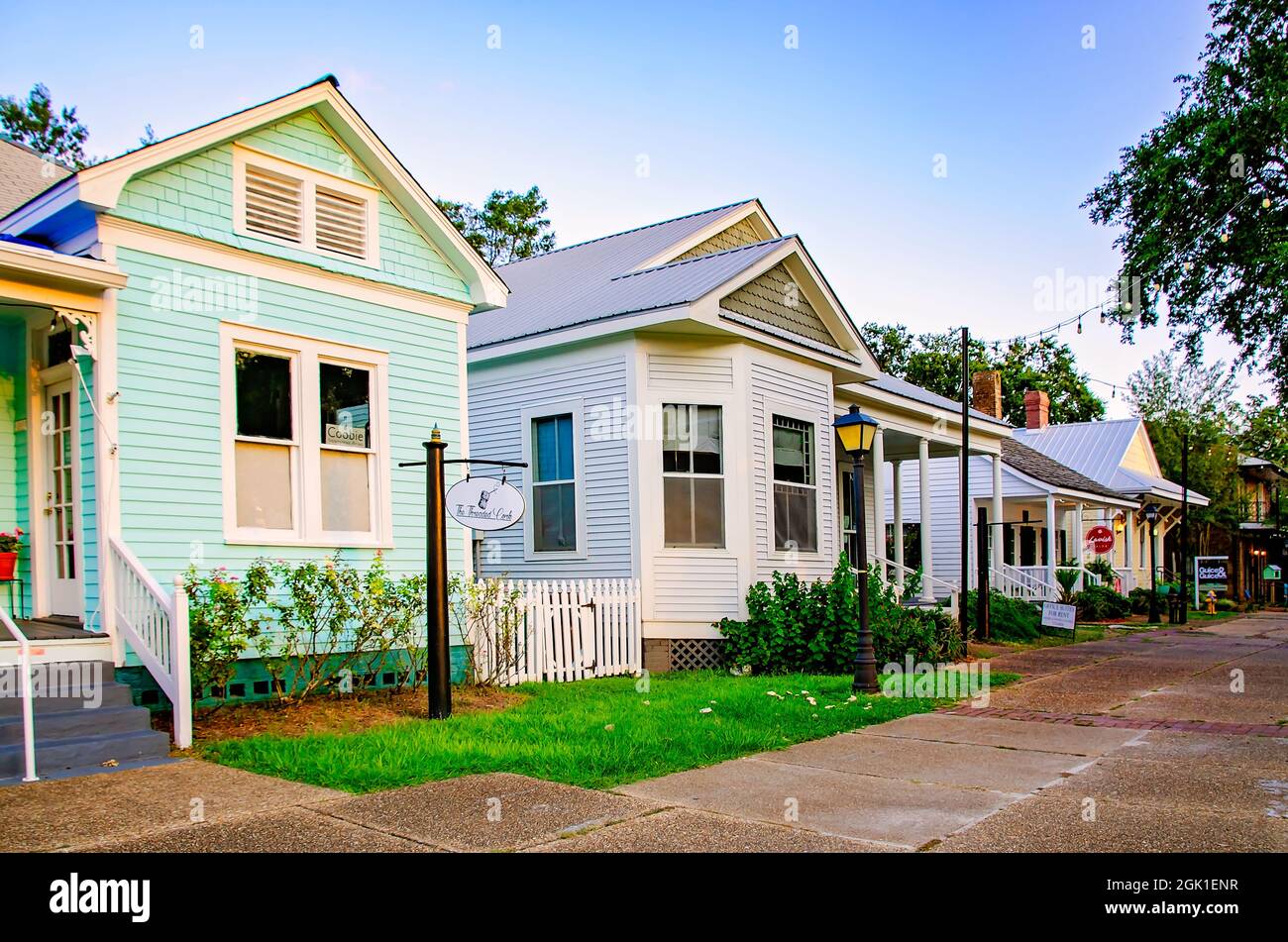 The Cousins House is pictured alongside other historic homes on Rue