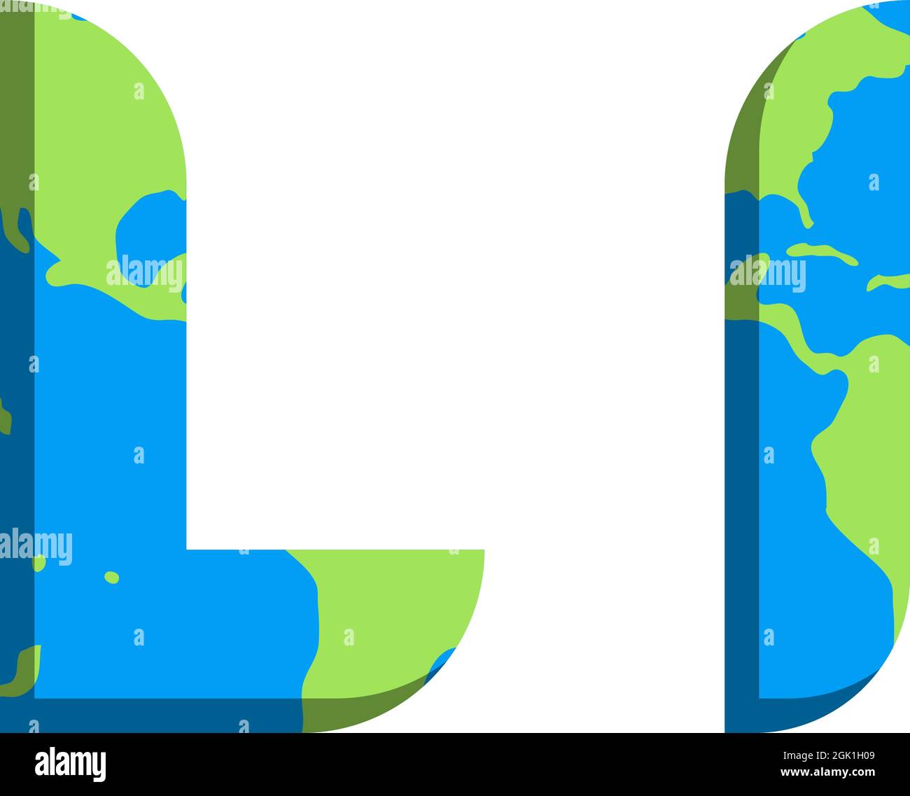 Initial LI logo design with World Map style, Logo business branding ...