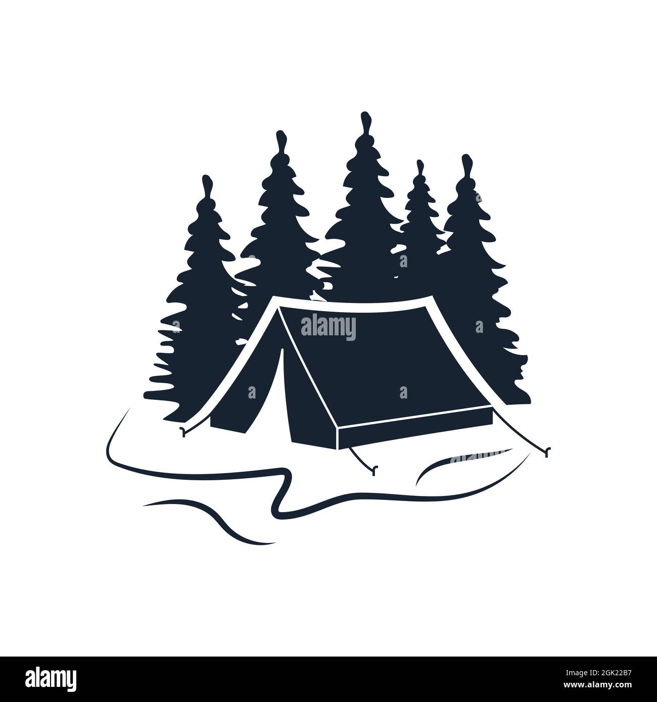 Camp element Vector icon design illustration Template Stock Photo - Alamy