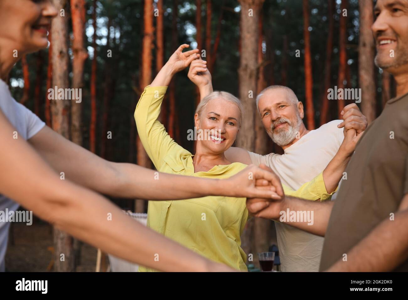 Mature woman dancing event hi-res stock photography and images - Alamy