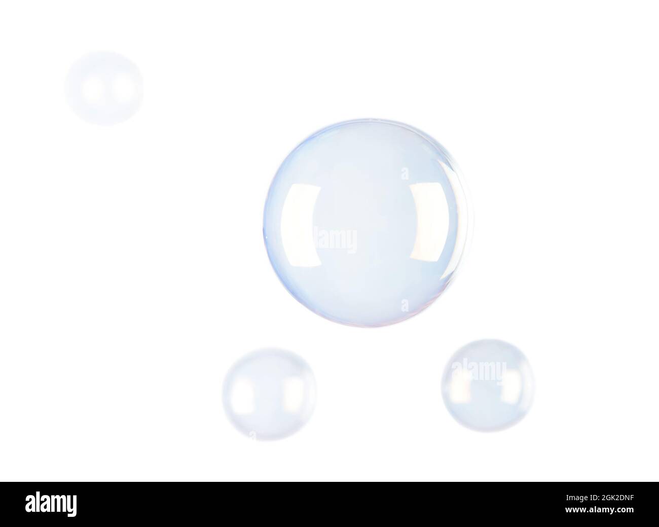 Soap bubbles isolated on white Stock Photo - Alamy