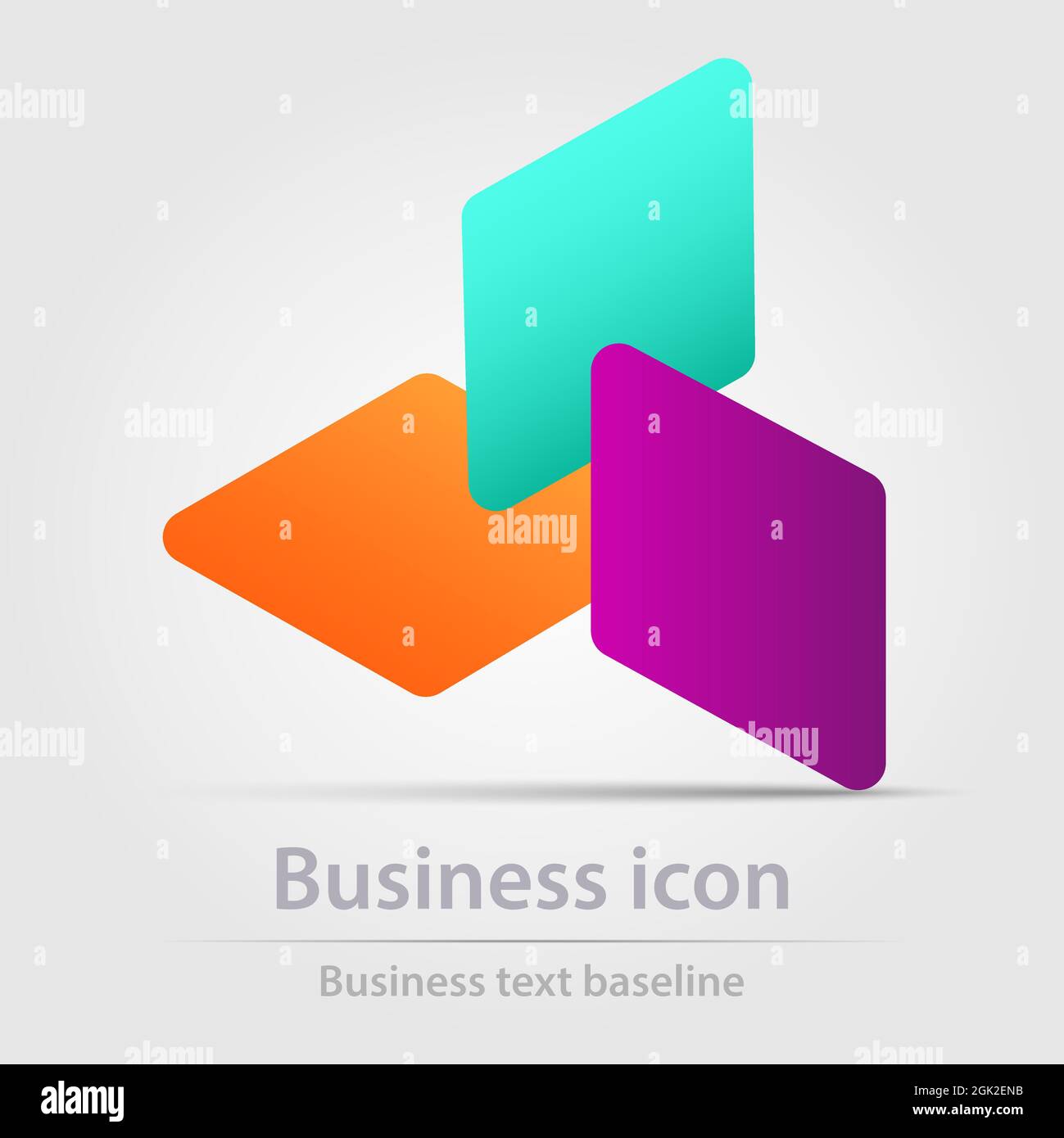 Originally designed color abstract vector business icon for creative ...