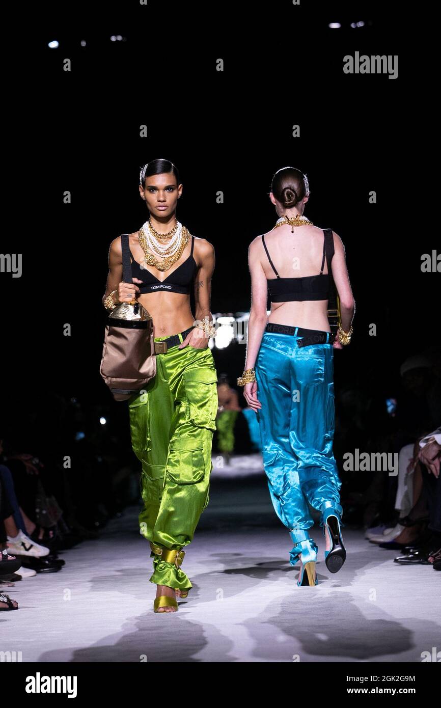 Models present creations by Tom Ford during New York Fashion Week in  Manhattan, New York City, ., September 12, 2021. REUTERS/Caitlin Ochs  Stock Photo - Alamy