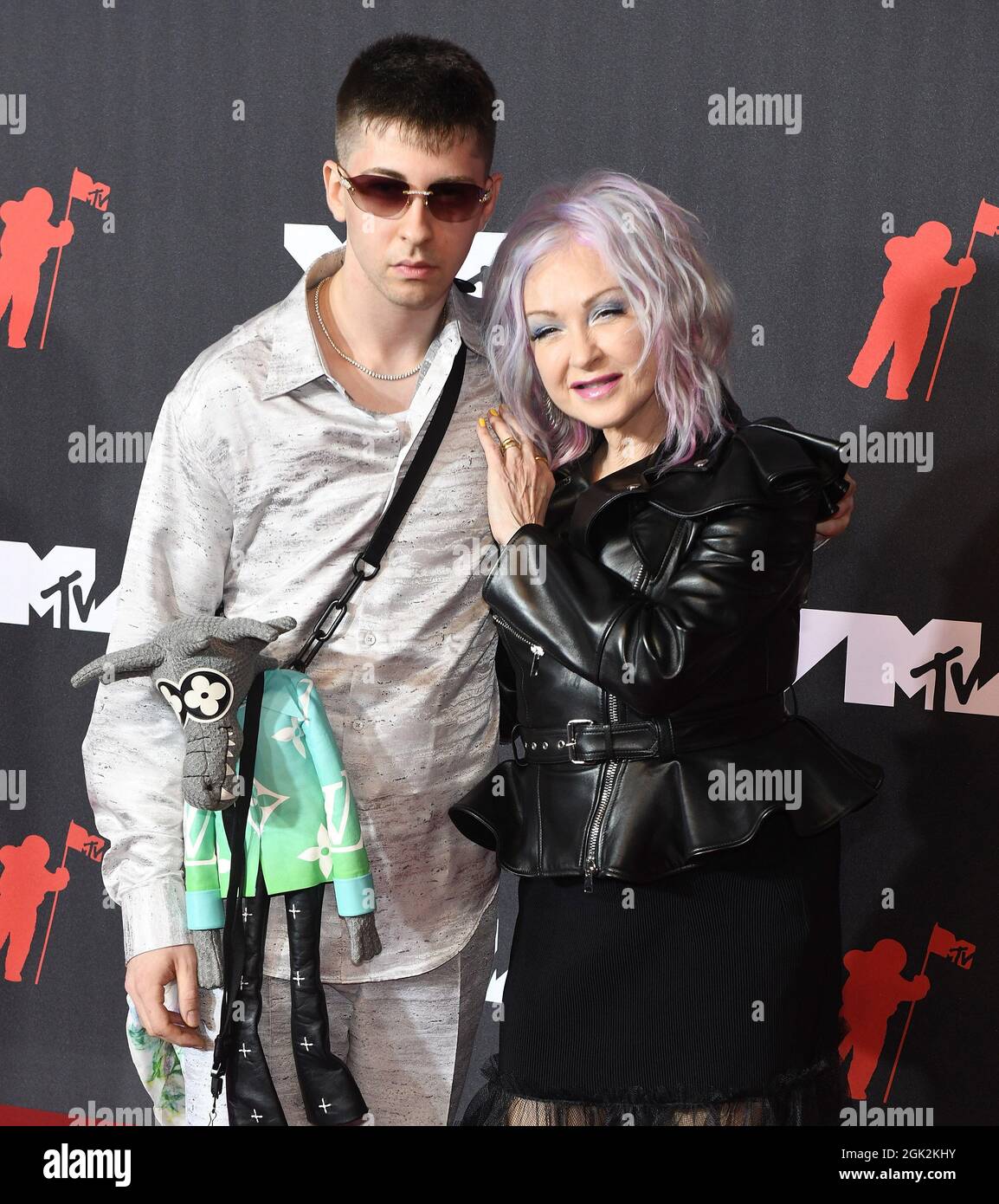 Declyn Lauper Thornton, Cyndi Lauper attends the 2021 MTV Video Music