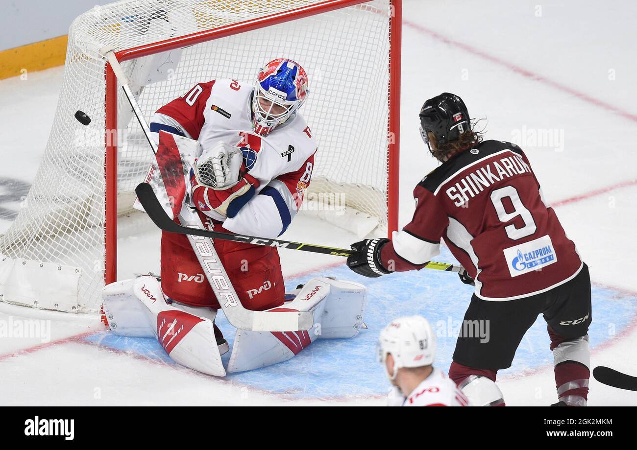 KHL ice hockey match: Dinamo Riga vs. Nizhny Novgorod Torpedo - Xinhua