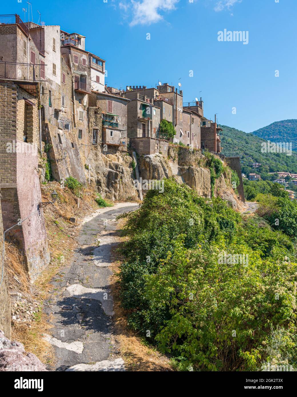 San Gregorio da Sassola, beautiful village in the Province of Rome, Lazio, Italy. Stock Photo