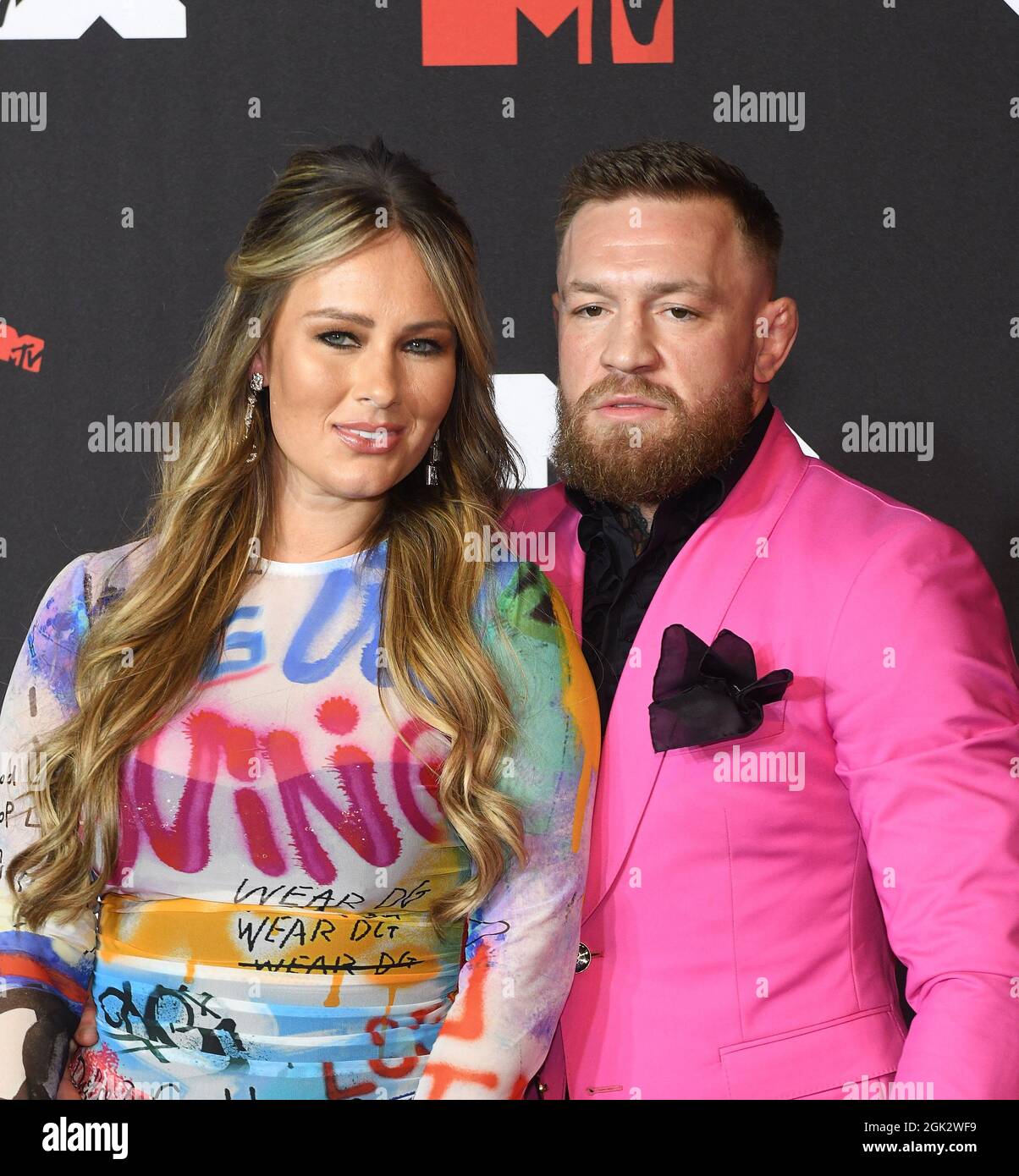 Dee Devlin, Conor McGregor attend the 2021 MTV Video Music Awards at
