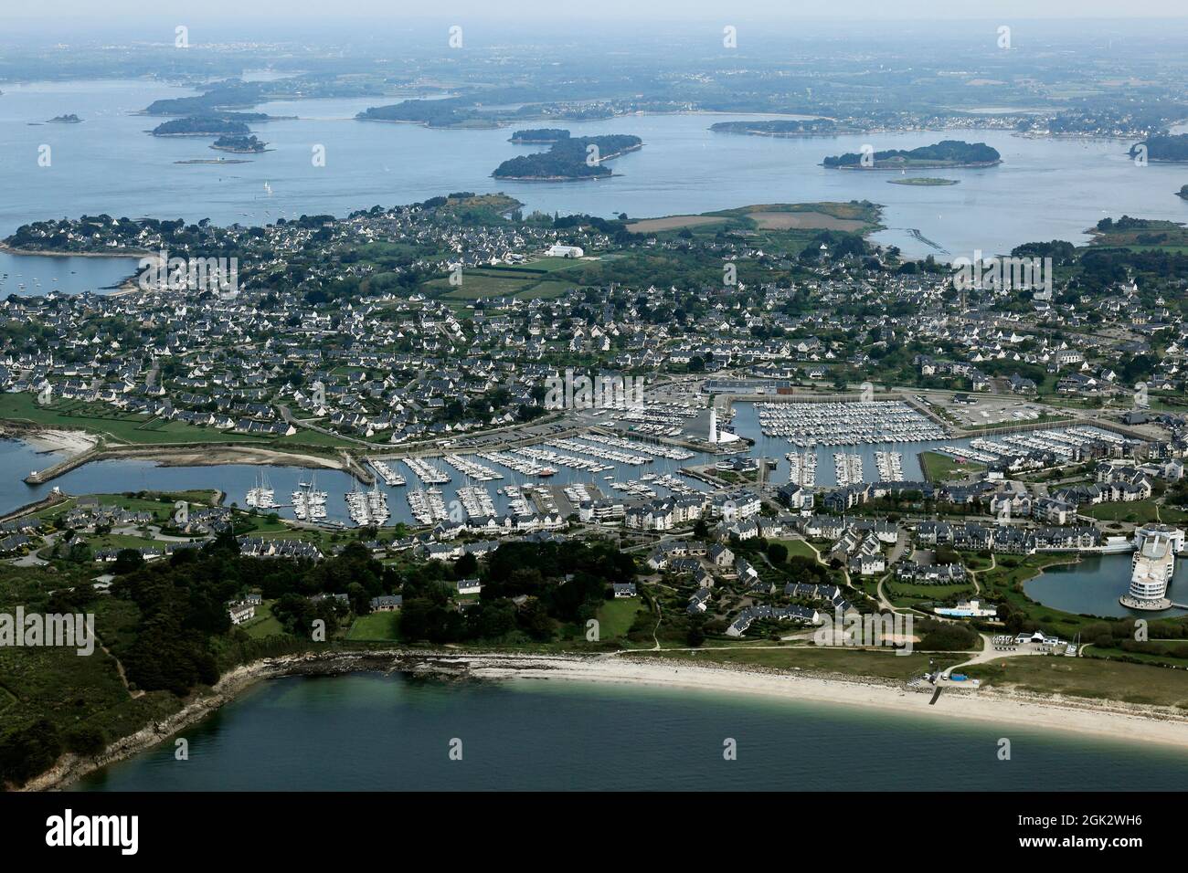 FRANCE MORBIHAN (56) HARBOUR OF LE CROUESTY Stock Photo