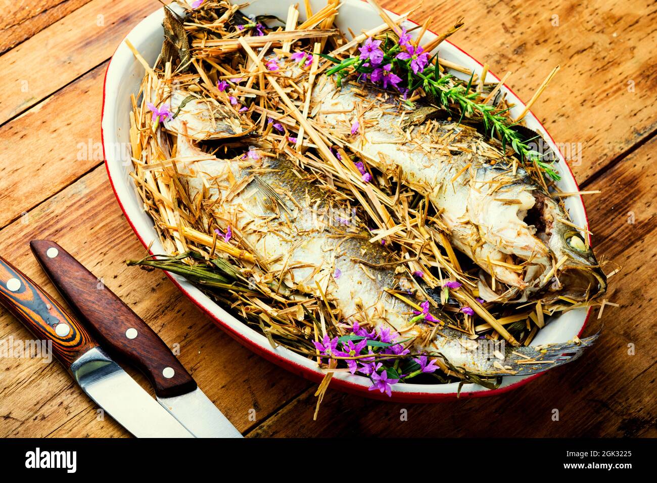 Fish Baked In Herbs