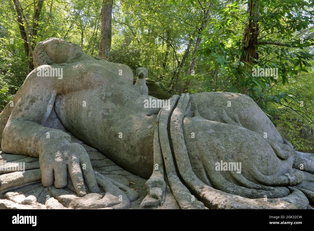 THE MONSTERS'PARK,XVI CENTURY.THE SLEEPING WOMAN Stock Photo - Alamy