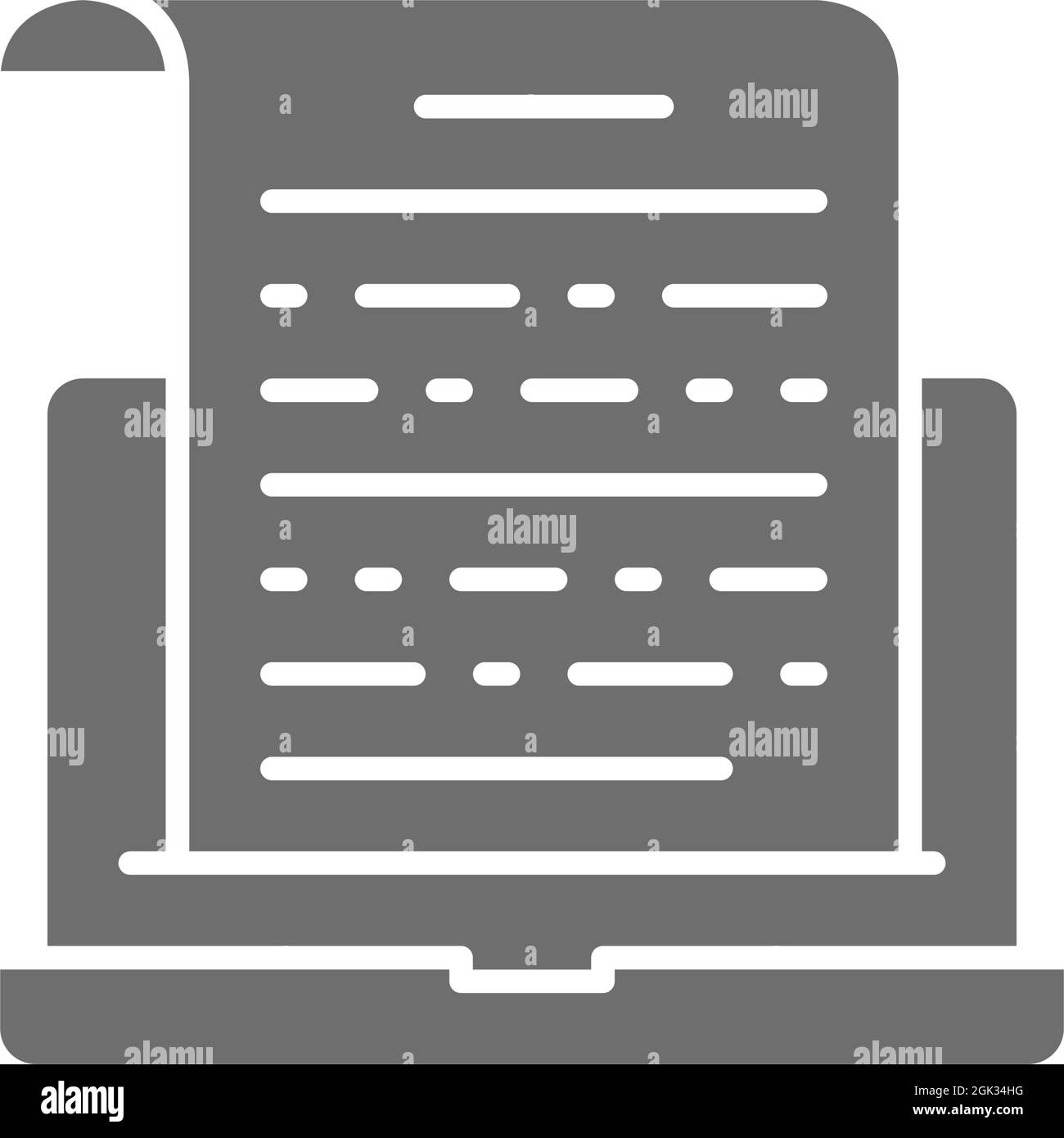 Tablet notes screen Stock Vector Images - Alamy