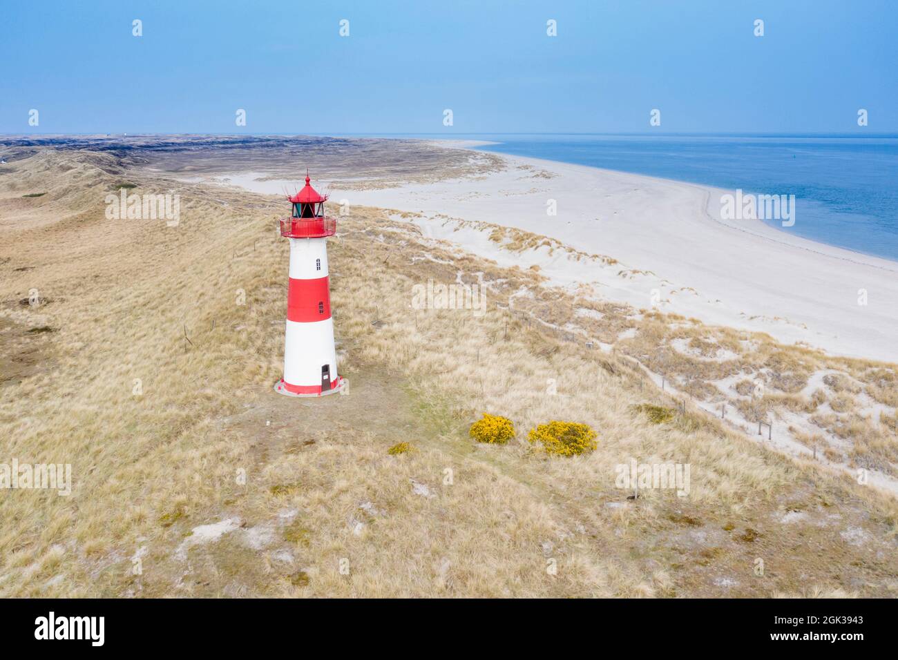 List East lighthouse on the island of Sylt, North Frisia, Schleswig-Holstein, Germany Stock Photo
