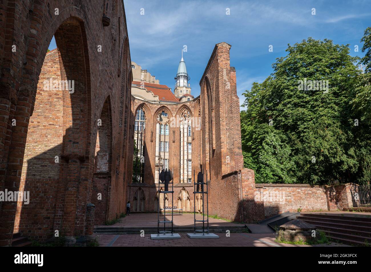Franziskaner Klosterkirche ruins in Berlin, Germany, Gothic style monastery church founded in 1250. Stock Photo