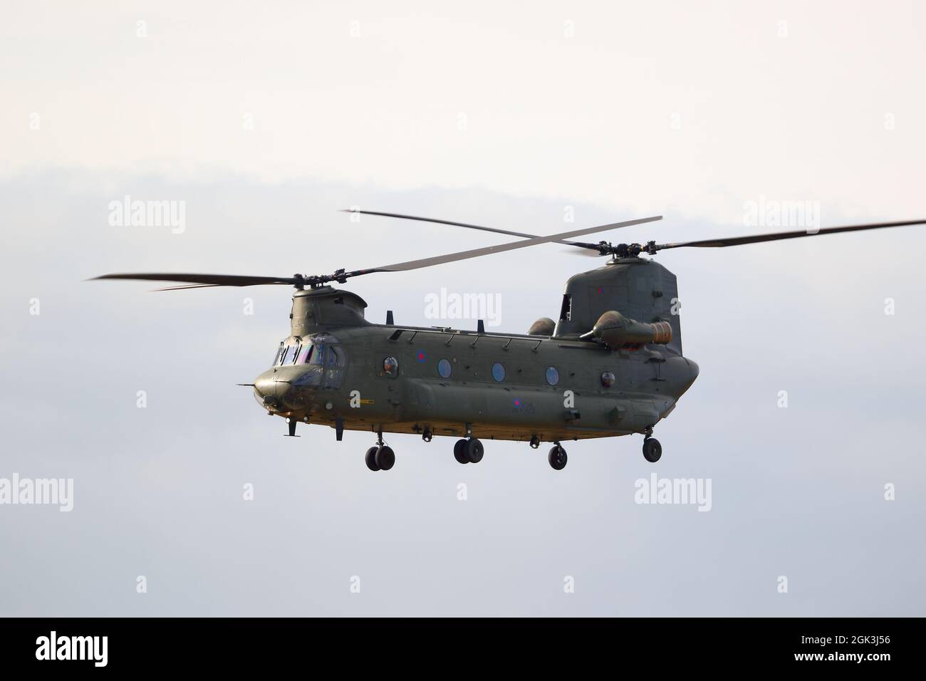 A Bell CH-47 Chinook at the Abingdon Air & Country Show 2021 Stock Photo
