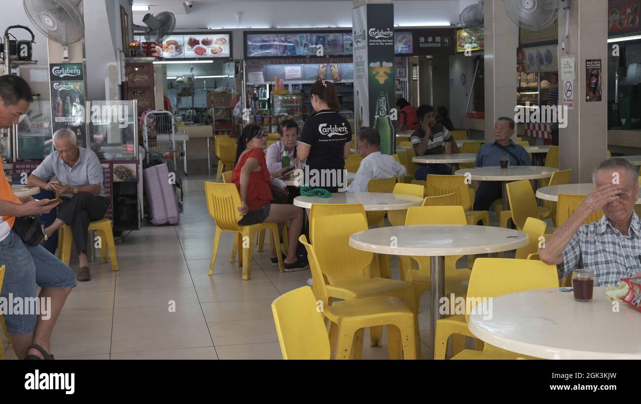 Some of the best Hawker Food in Geylang, Singapore Stock Photo