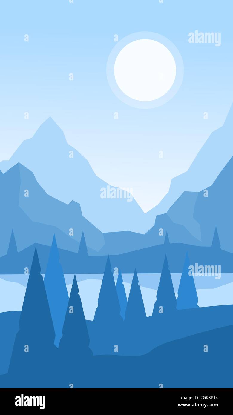 New river mountains Stock Vector Images - Alamy
