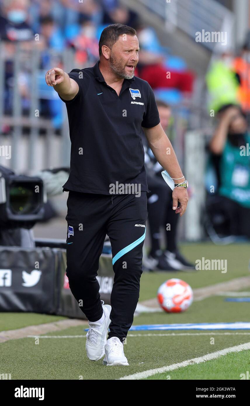 Berlin, Germany. 17th Apr, 2023. Soccer, Bundesliga, Hertha BSC, press  conference. Newly appointed head coach Pal Dardai speaks at a press  conference. Credit: Andreas Gora/dpa/Alamy Live News Stock Photo - Alamy