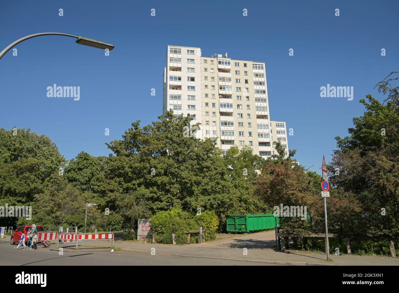 Plattenbau, Aronstraße, Dammwegsiedlung / Weiße Siedlung, Neukölln, Berlin, Deutschland Stock Photo