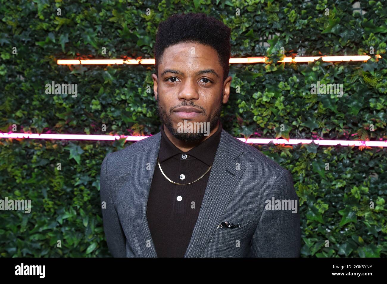New York, NY, USA. 12th Sep, 2021. Jon Michael Hill attends the