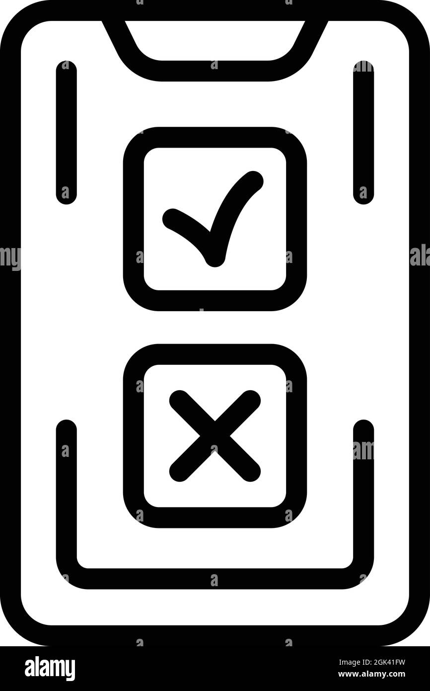 Smartphone manager icon outline vector. Digital project. Business data Stock Vector