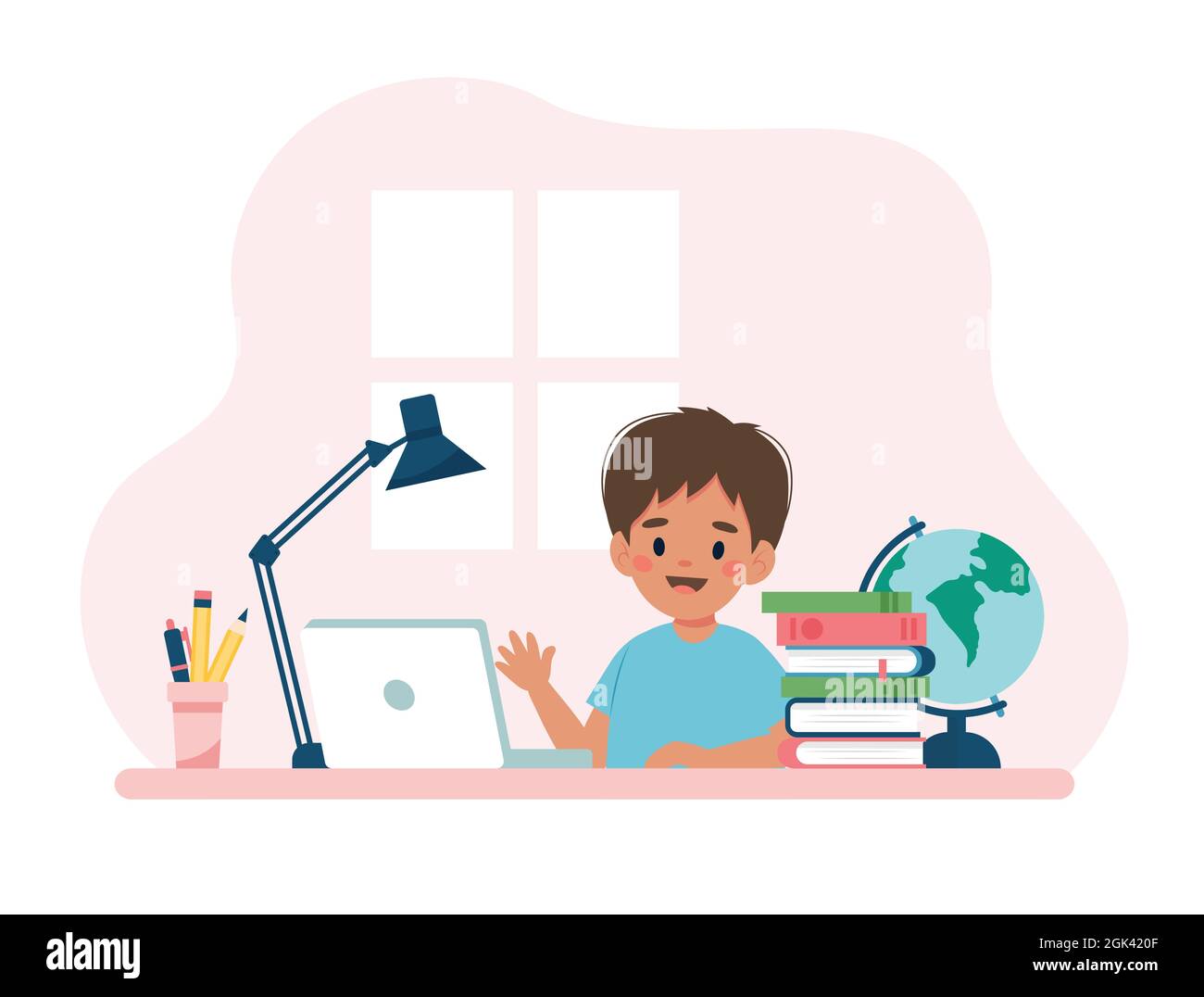 Student studying cartoon hi-res stock photography and images - Alamy