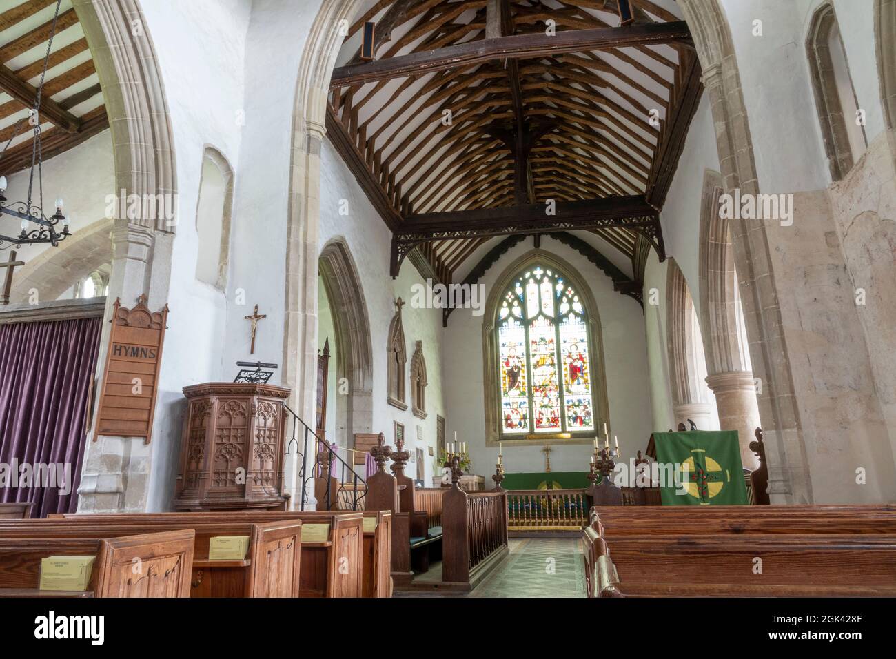 All Saints Church Ashdon. Essex. UK Stock Photo