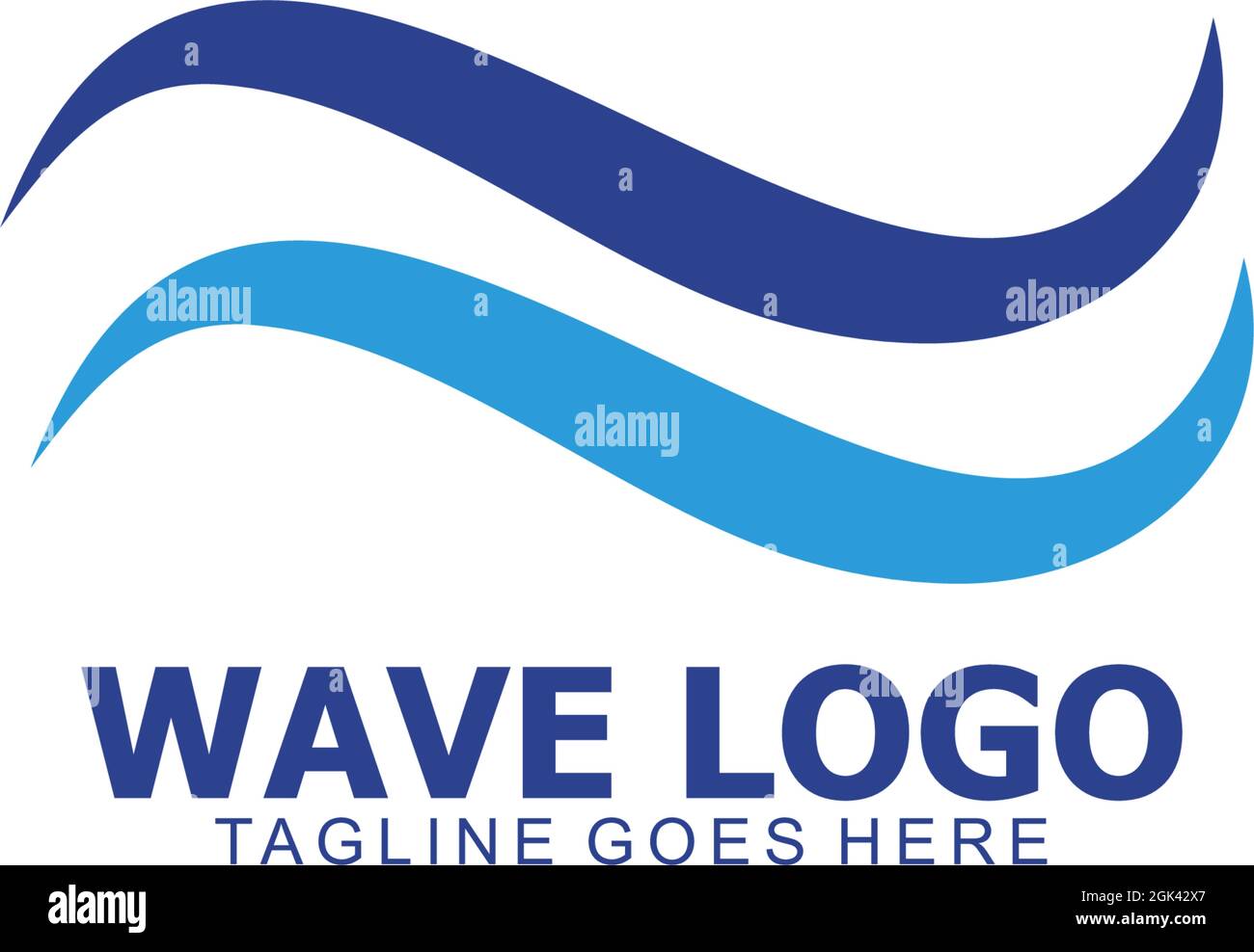 Wave icon logo design inspiration vector template Stock Vector Image ...