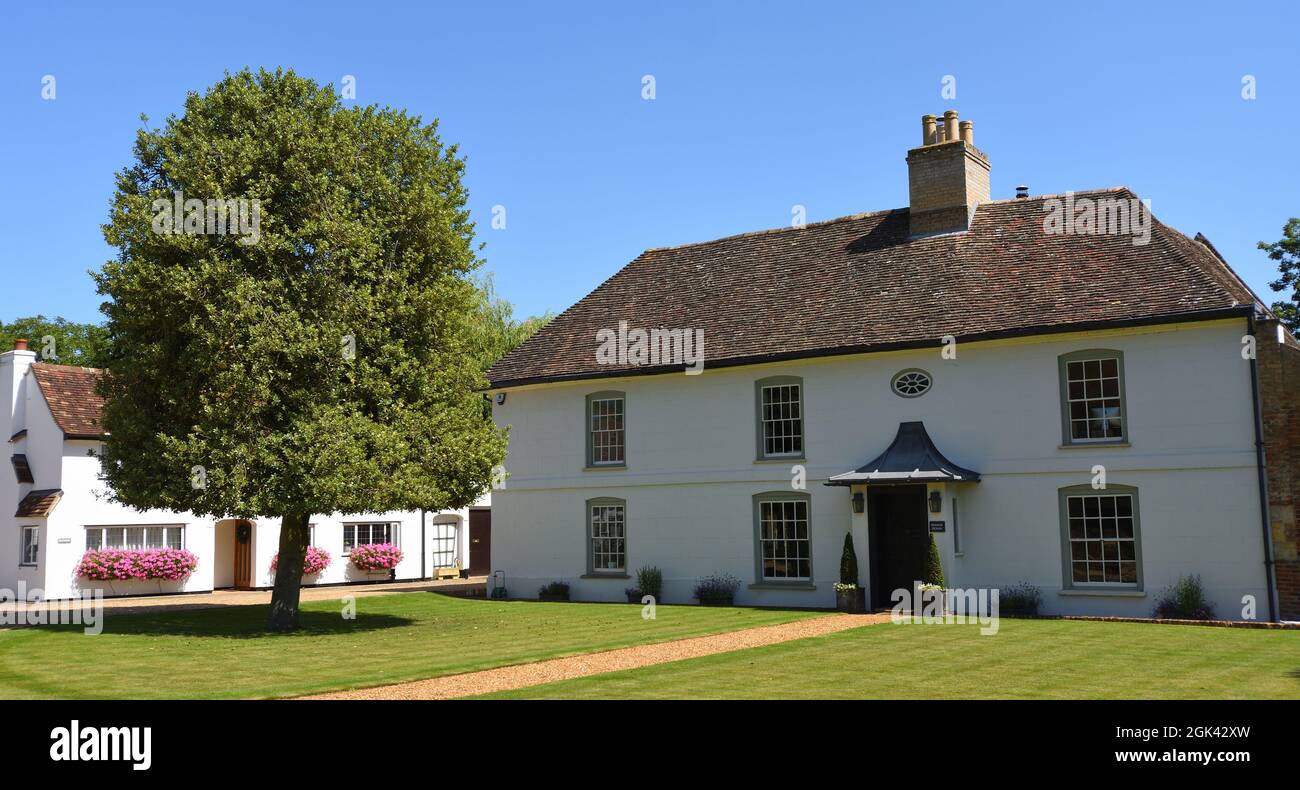 Beautiful old town houses in the Cambridgeshire village of Hemmingford