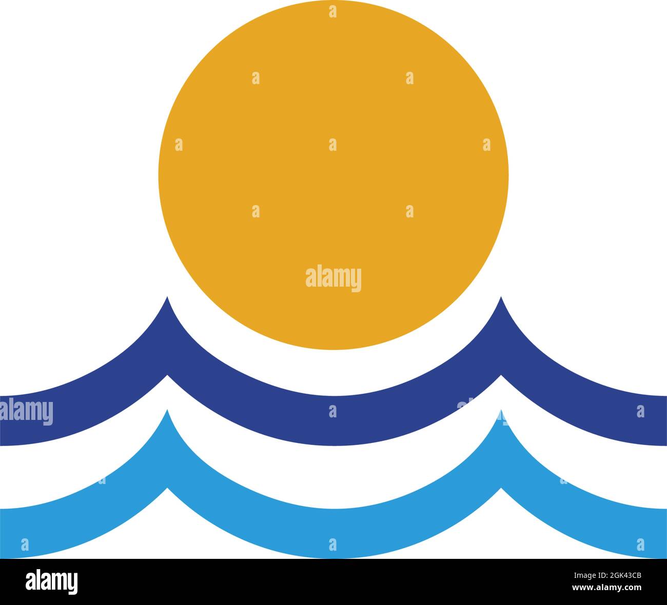 Wave icon logo design inspiration vector template Stock Vector Image ...