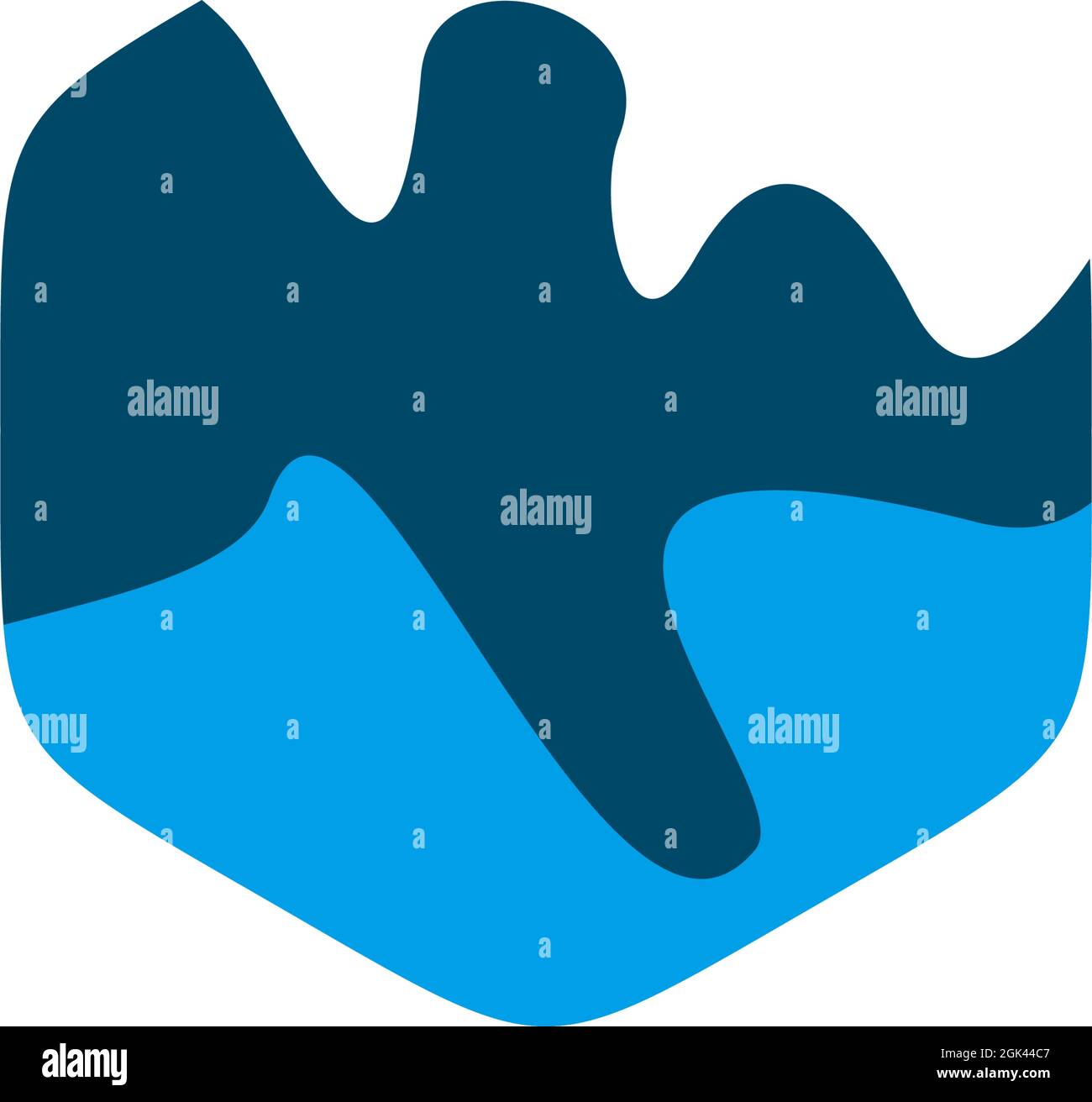 Wave icon logo design inspiration vector template Stock Vector Image ...