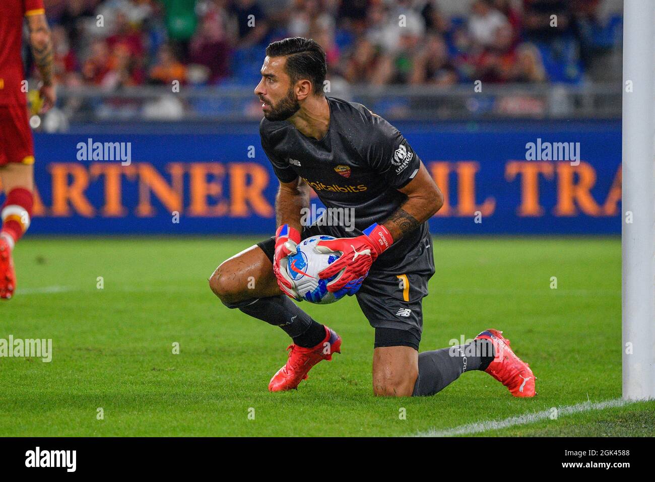Rui Patricio of AS Roma in action during the Italian Football Championship  League A 2021/2022 match between AS Roma vs US Sassuolo at the Olimpic Sta  Stock Photo - Alamy