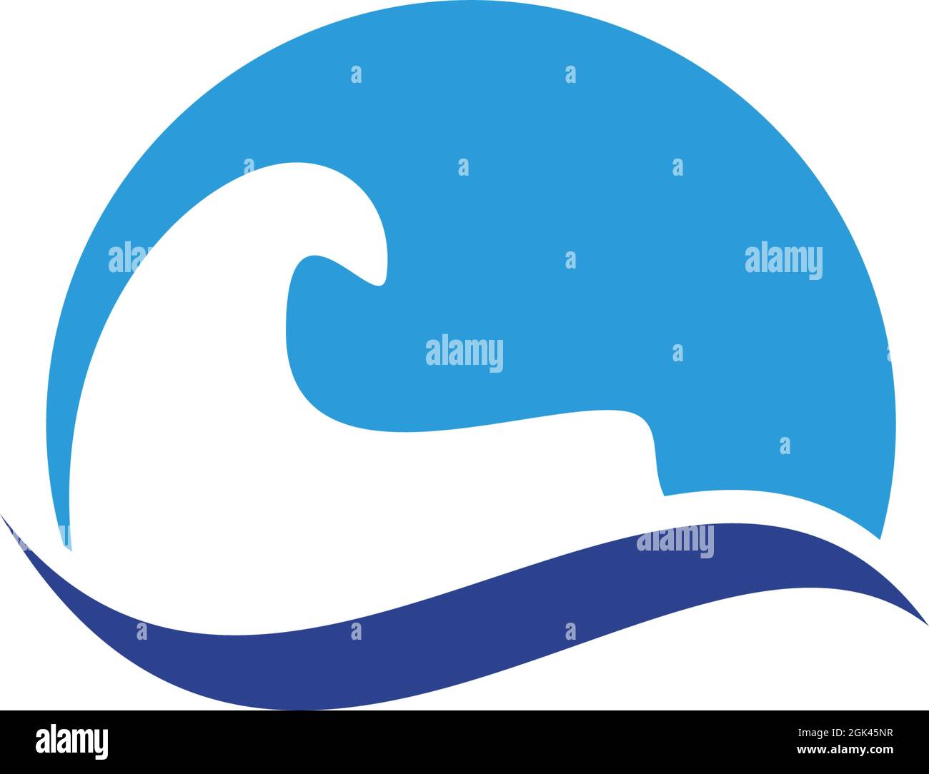 Wave icon logo design inspiration vector template Stock Vector Image ...