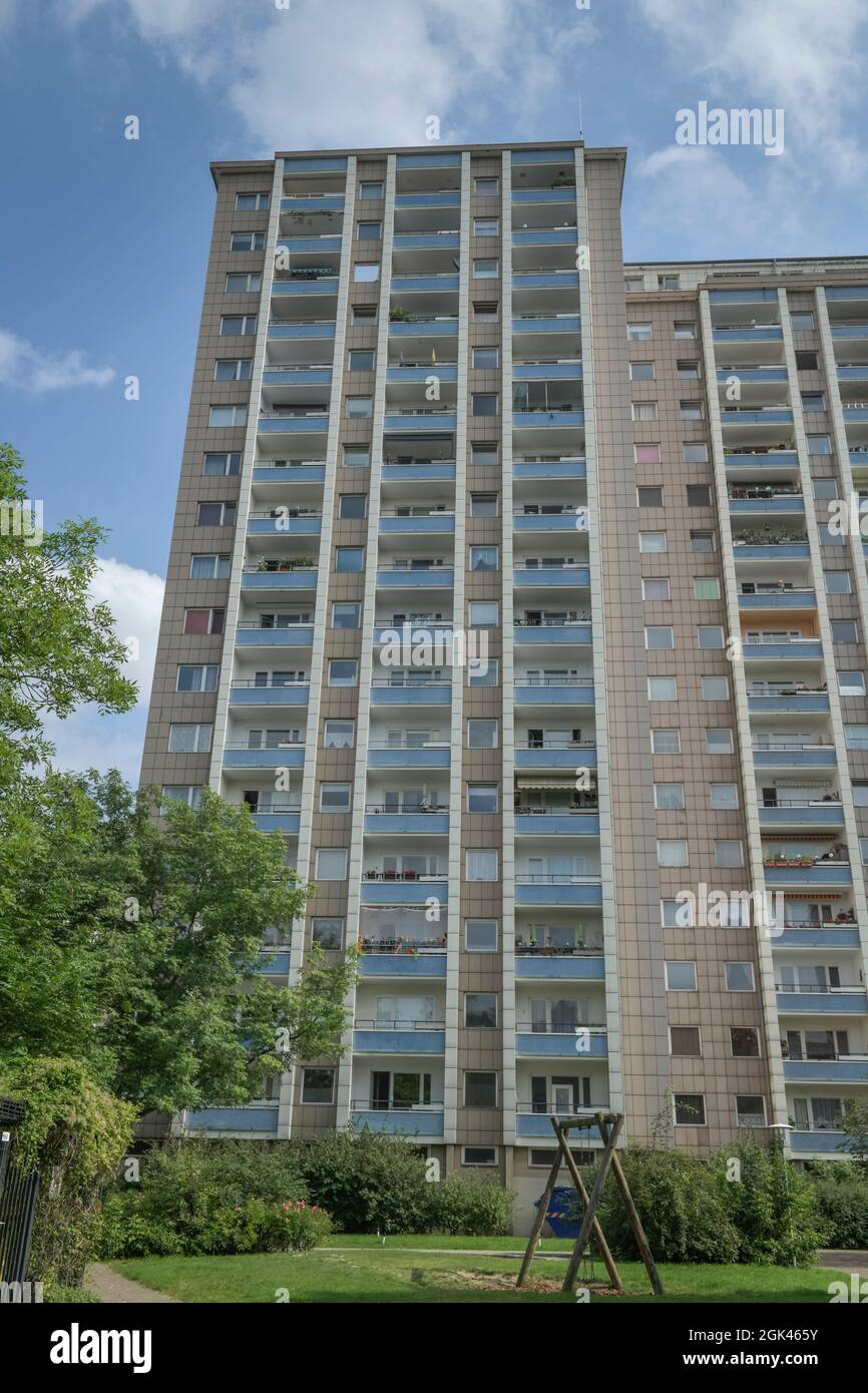 Hochhaus, Falkenseer Chaussee / Westerwaldstrae, Falkenhagener Feld, Spandau, Berlin