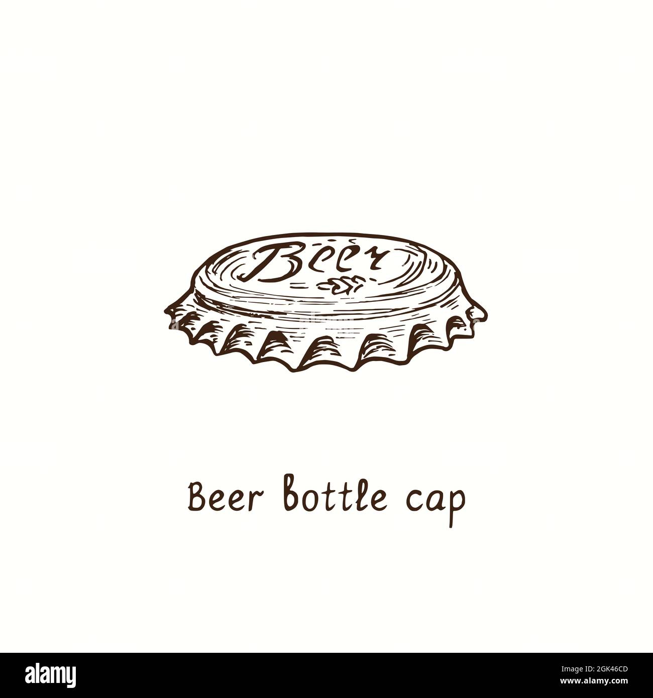 Bottle Cap Drawing Stock Vector Royalty Free 256438024  Shutterstock