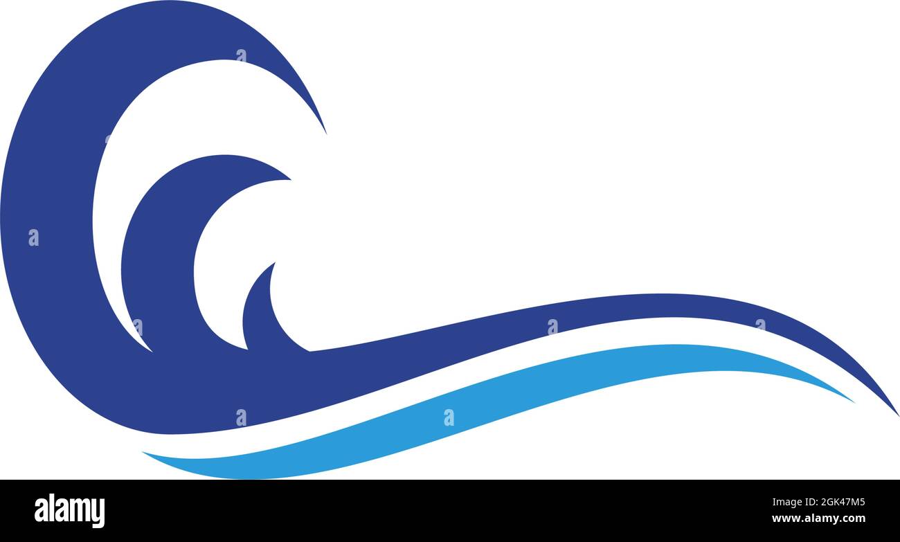 Wave icon logo design inspiration vector template Stock Vector Image ...