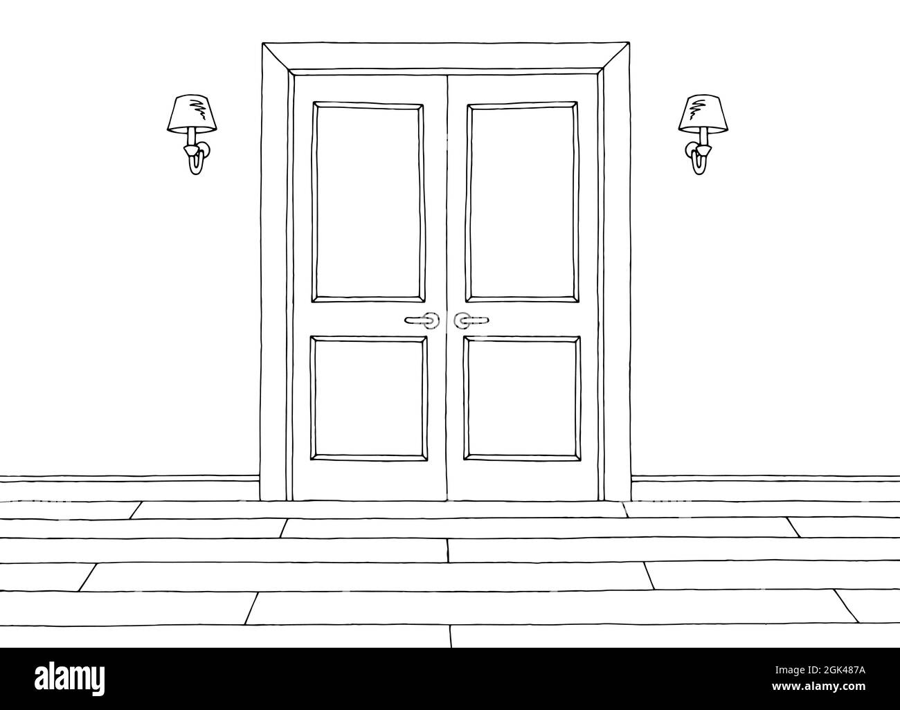 Room Door Stock Vector Images Page 2 Alamy