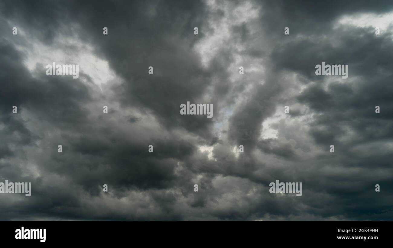 Dramatic storm clouds at dark sky in rainy season Stock Photo - Alamy