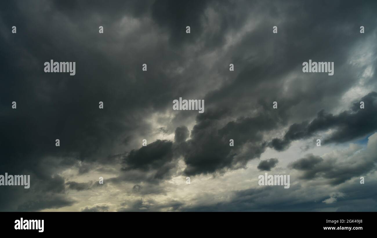Dramatic storm clouds at dark sky in rainy season Stock Photo - Alamy