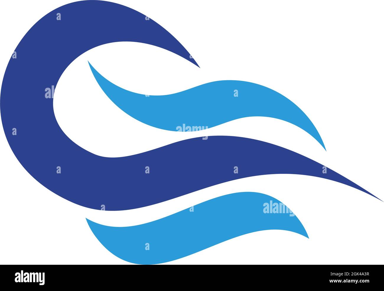 Wave icon logo design inspiration vector template Stock Vector Image ...