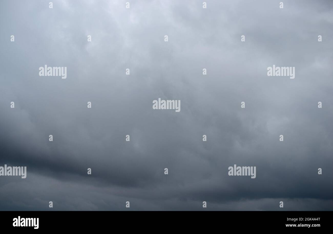 Stunning dark and dramatic cloud formations in the sky before a ...